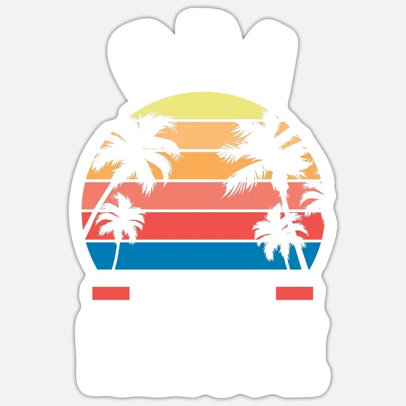 Vacances Vacancier Grand-père Papy - Sticker taille S (10 x 10 cm) - blanc mat