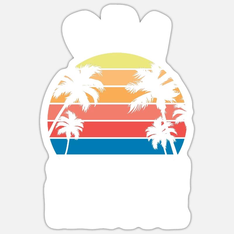 Vacances Vacancier Grand-père Papy - Sticker taille S (10 x 10 cm) - blanc mat