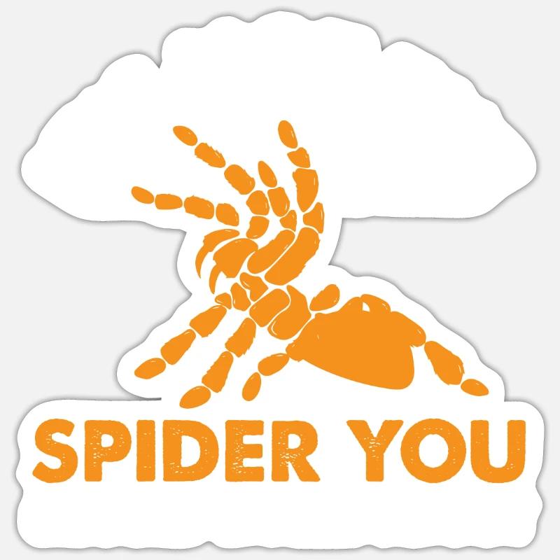 ce n’est pas l’araignée dont vous devriez vous soucier Design Sticker taille S (10 x 10 cm)