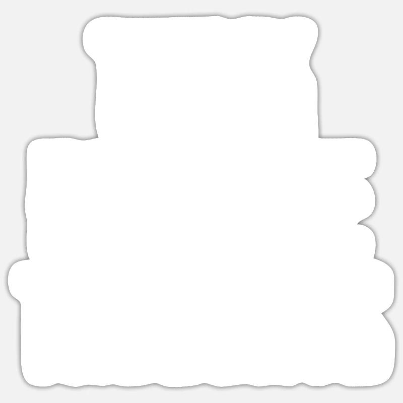 Avoir des pensées positives - Sticker taille S (10 x 10 cm) - blanc mat