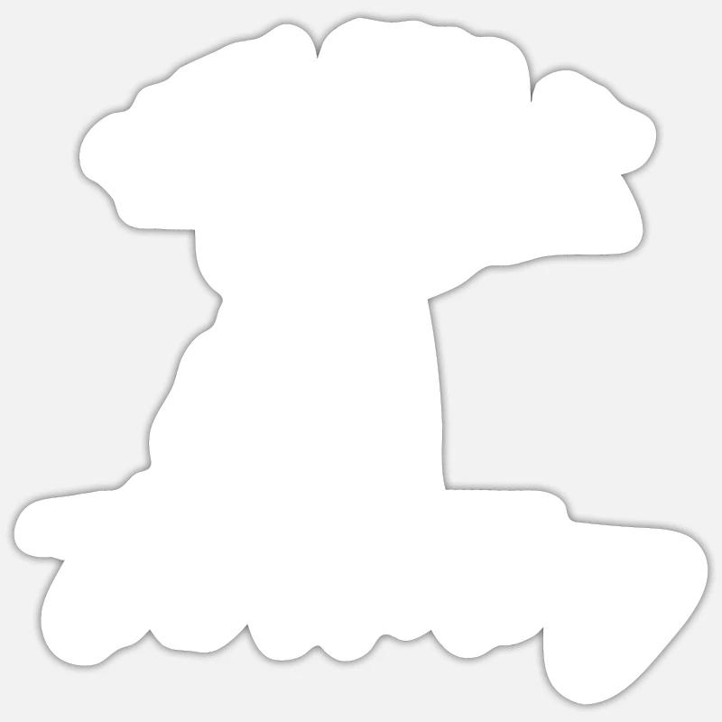 don't call it throwing Design for a shot put player Sticker size S (10 x 10 cm)