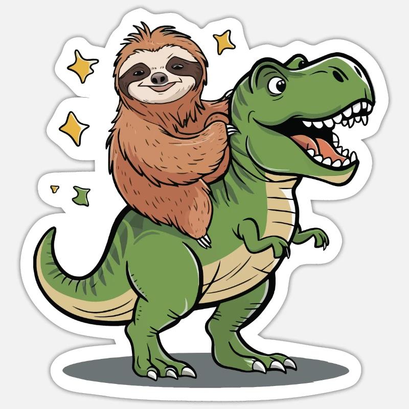 Sloth - Sticker size S (10 x 10 cm) - white matte