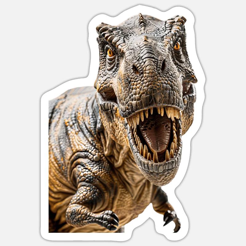 T-Rex - Sticker size S (10 x 10 cm) - white matte