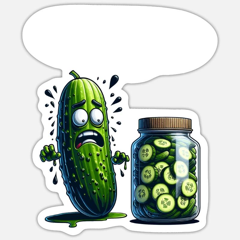 C’est toi mon frère ?! Cornichon de concombre Amateurs de concombre Sticker taille S (10 x 10 cm)