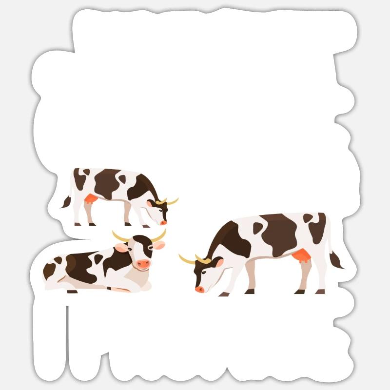 Nur Noch Eine Kuh Versprochen Sticker Größe S (10 x 10 cm)