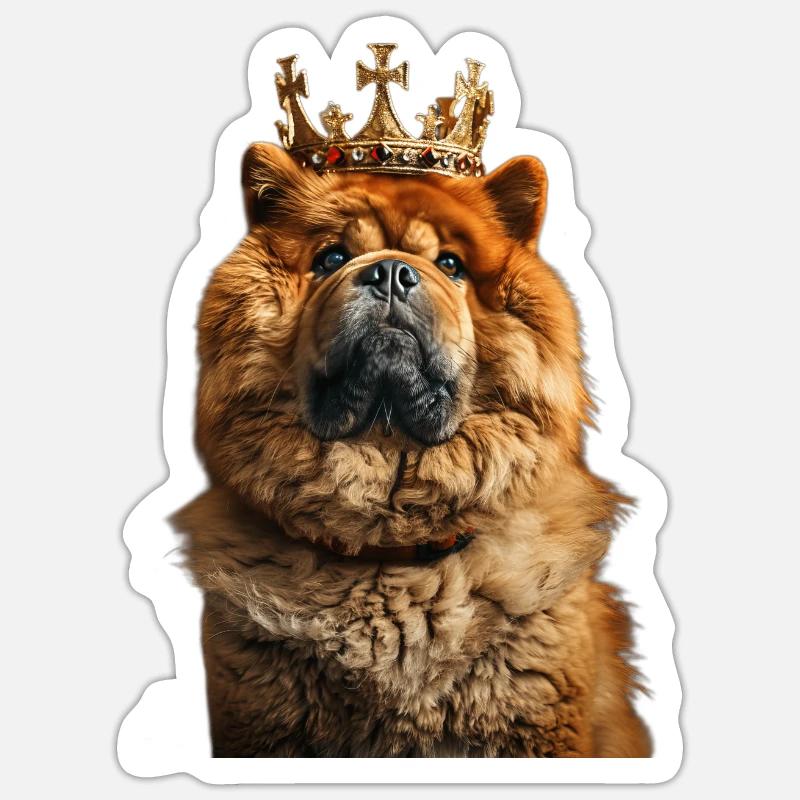 Chow - Sticker size S (10 x 10 cm) - white matte