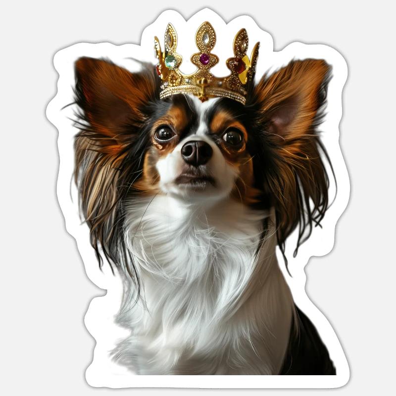 Papillon - Sticker taille S (10 x 10 cm) - blanc mat