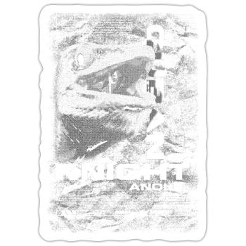Cuban Knight Anole Reptile Keeper Lizard - Sticker size S (10 x 10 cm) - white matte - Front