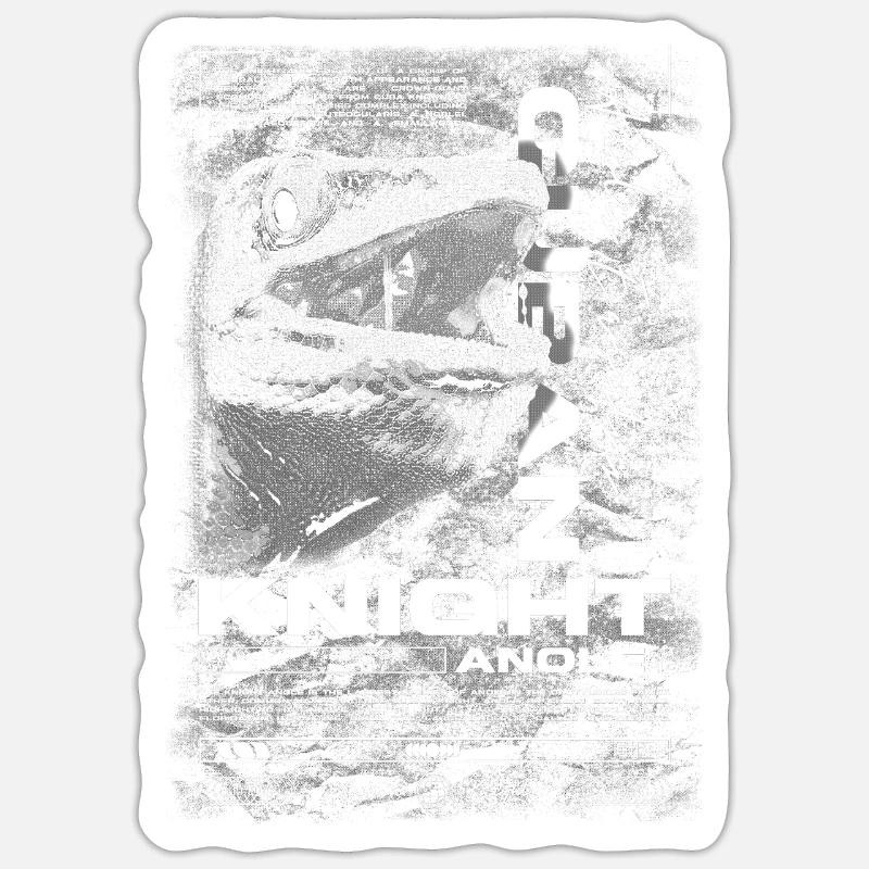 Cuban Knight Anole Reptile Keeper Lizard Sticker size S (10 x 10 cm)