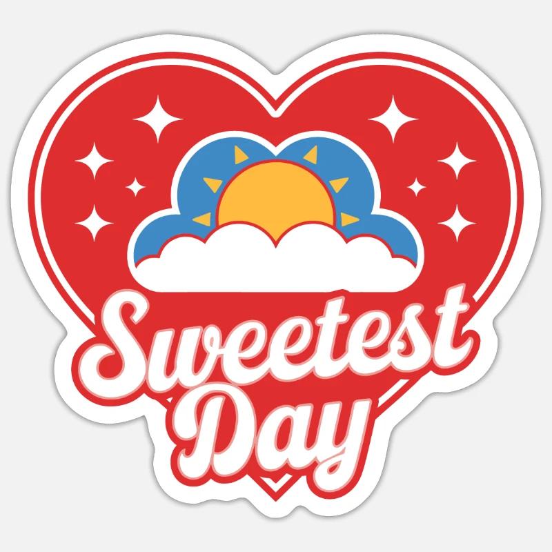 Süßester Tag Sticker Größe S (10 x 10 cm)