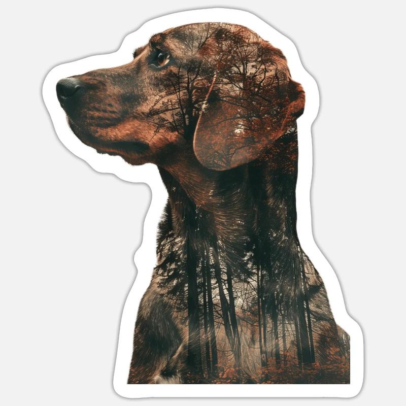 Beagle - Sticker size S (10 x 10 cm) - white matte