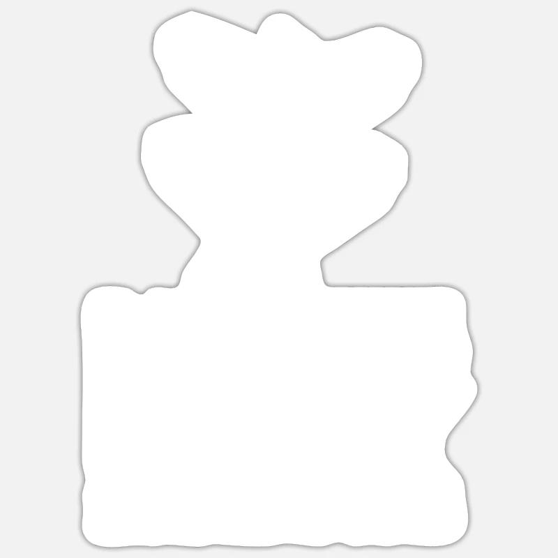 Let's Play Shadows Shadow Puppetry - Sticker size S (10 x 10 cm) - white matte