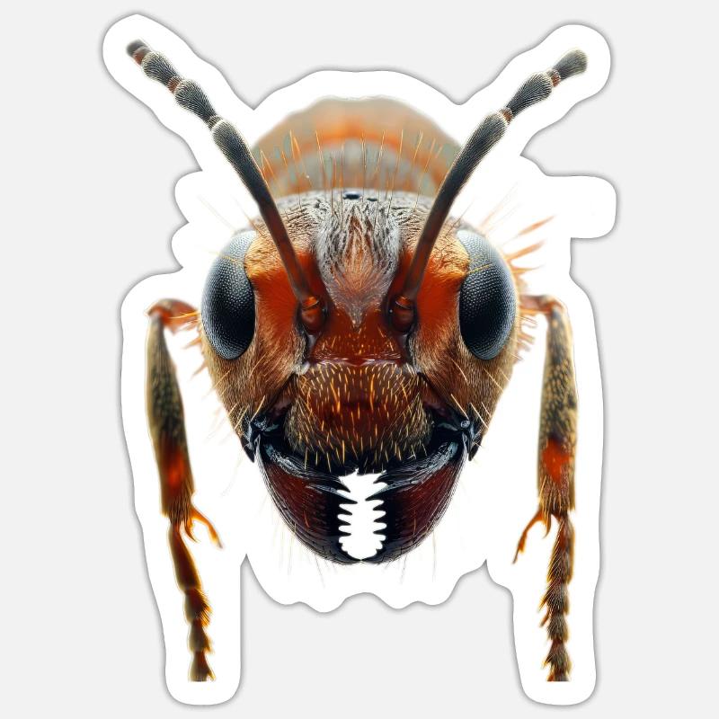Ant - Sticker size S (10 x 10 cm) - white matte