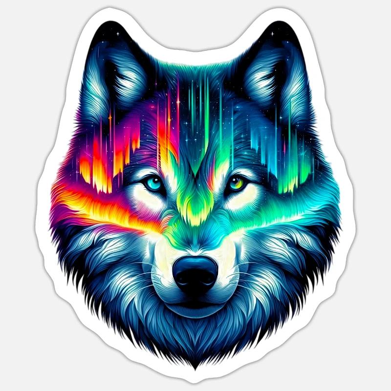 Wolf Sticker size S (10 x 10 cm)