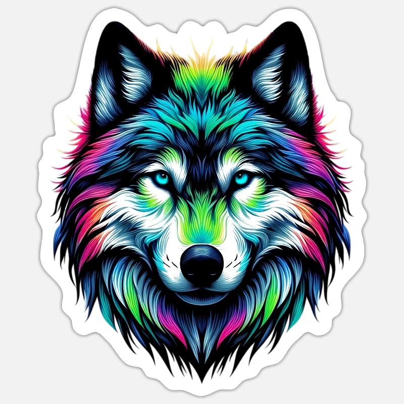 Wolf Sticker size S (10 x 10 cm)