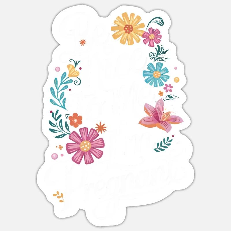 Grossesse Grossesse Accouchement - Sticker taille S (10 x 10 cm) - blanc mat