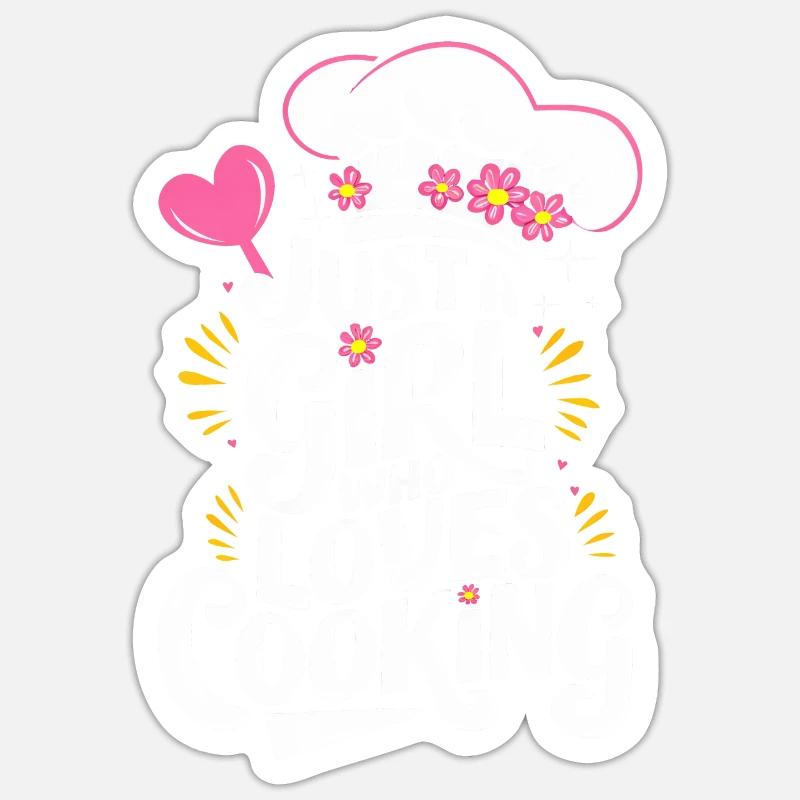 Chef Cooking Cheff Bäker - Sticker size S (10 x 10 cm) - white matte