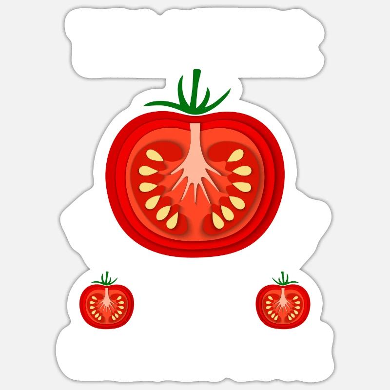 Gärtner Tomate Bauer Garten Sticker Größe S (10 x 10 cm)