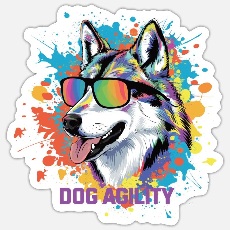 Agilité - Sticker taille S (10 x 10 cm) - blanc mat