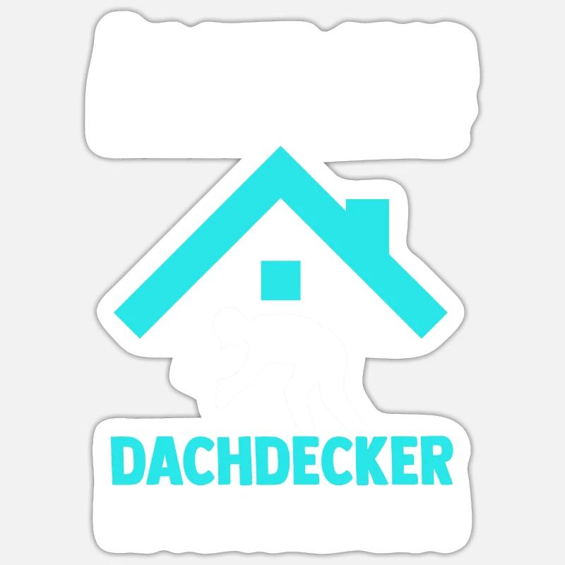 Roofing training apprentice Auzbi roofer Sticker size S (10 x 10 cm)