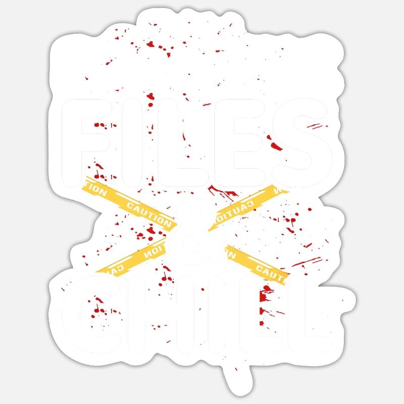 Forensic files Sticker size S (10 x 10 cm)