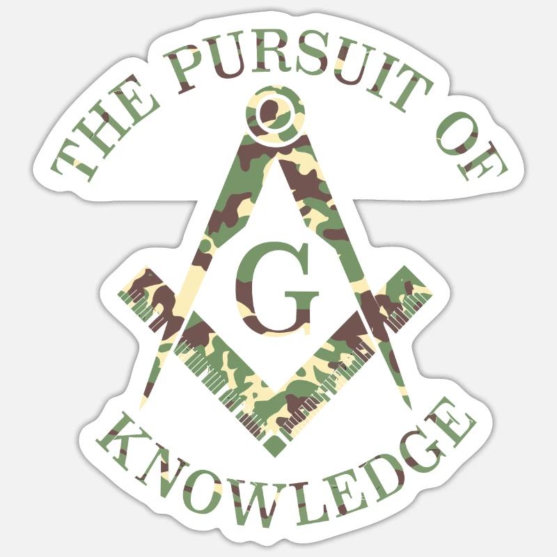 Masonic Freemasonry Camo Sticker size S (10 x 10 cm)