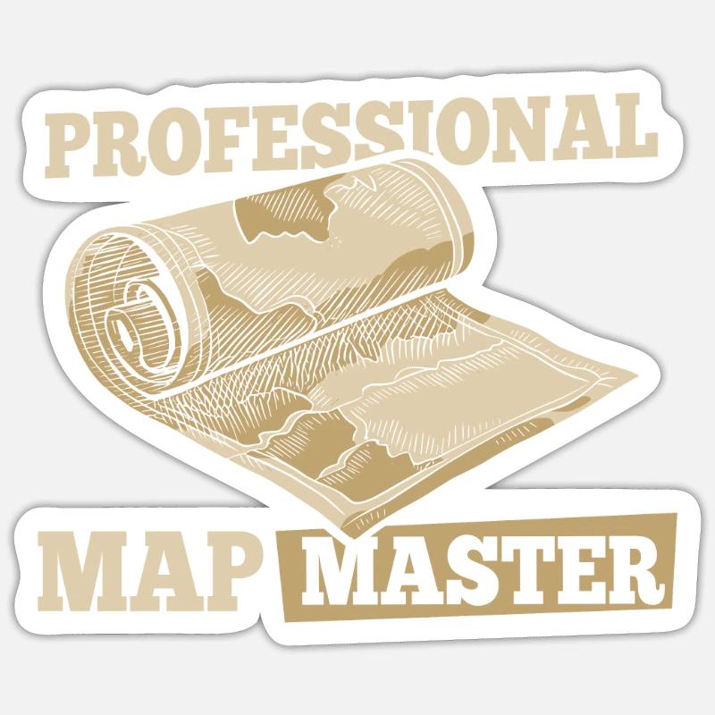 Geography Geographer Sticker size S (10 x 10 cm)