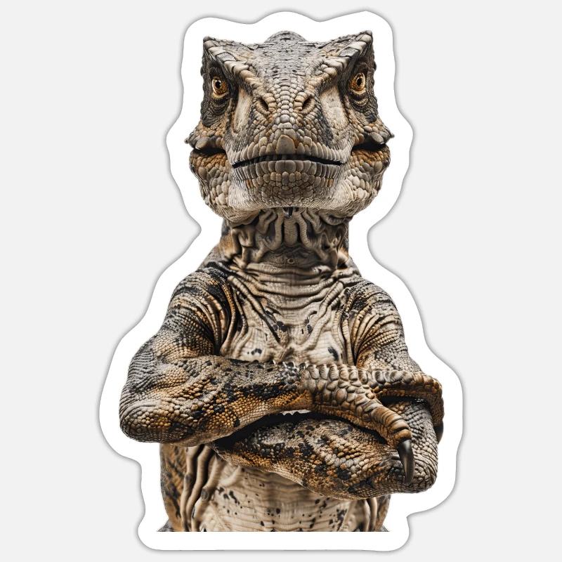 T-Rex - Sticker size S (10 x 10 cm) - white matte