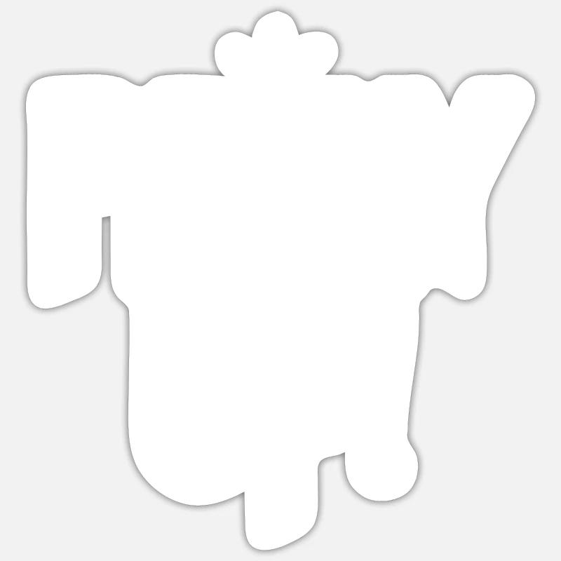 Pray Up - Sticker size S (10 x 10 cm) - white matte