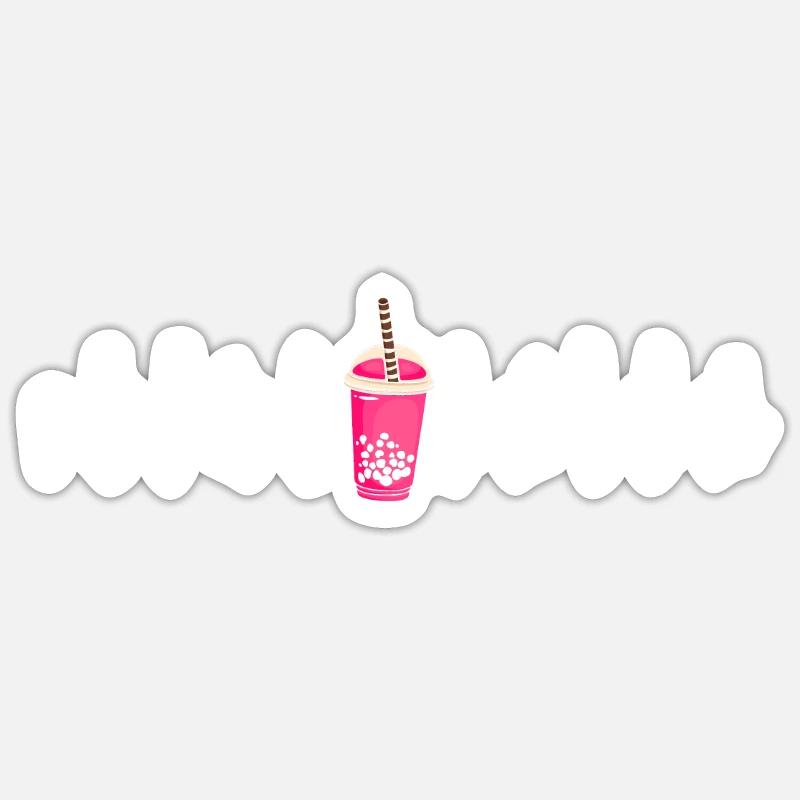 Bubble Tea Boba BubbleTea Kawaii Japan Tea Kpop - Sticker size S (10 x 10 cm) - white matte