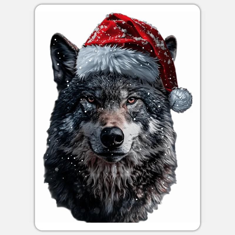 Wolf - Sticker size S (10 x 10 cm) - white matte