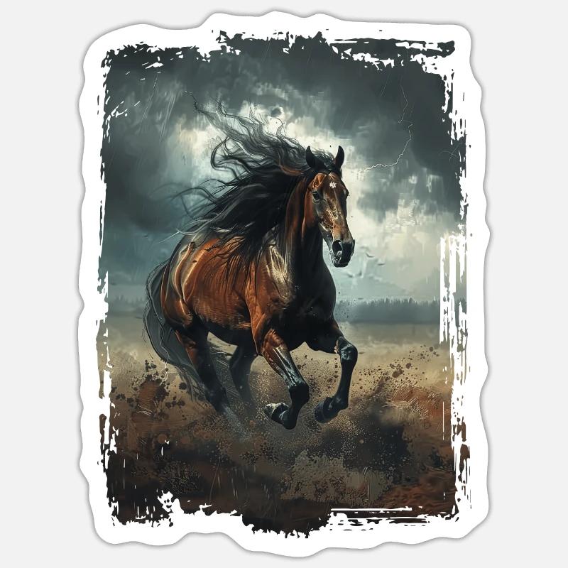 Thoroughbred - Sticker size S (10 x 10 cm) - white matte