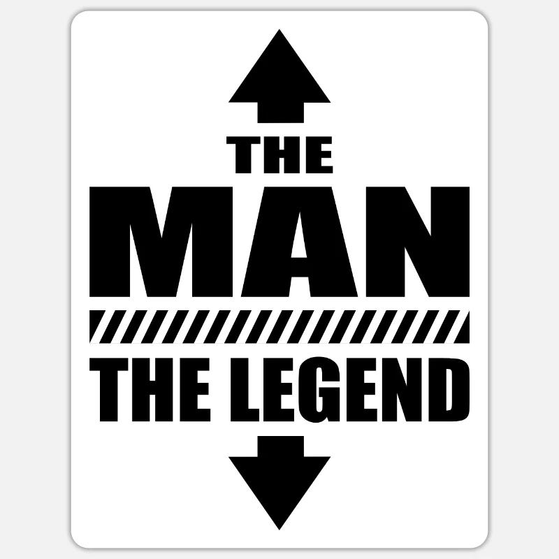 The Man The Legend Macho Casanova Sticker size S (10 x 10 cm)