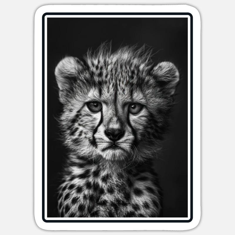 Guépard Geparde Gepard Sticker taille S (10 x 10 cm)
