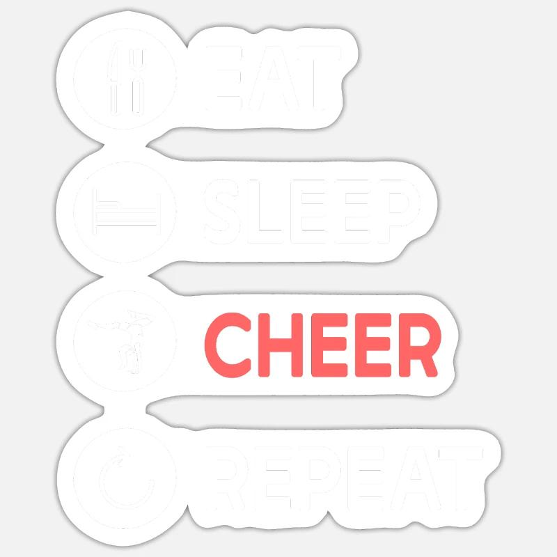 Cheerleading Cheerleader Base Flyer - Sticker size S (10 x 10 cm) - white matte