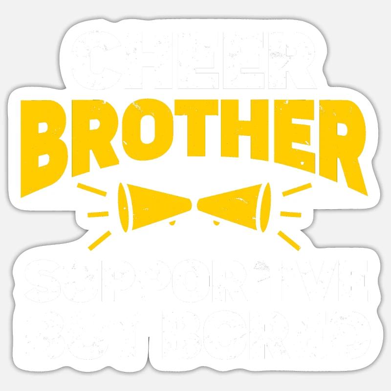 Cheerleading Cheerleader Base Flyer - Sticker Größe S (10 x 10 cm) - Mattweiß