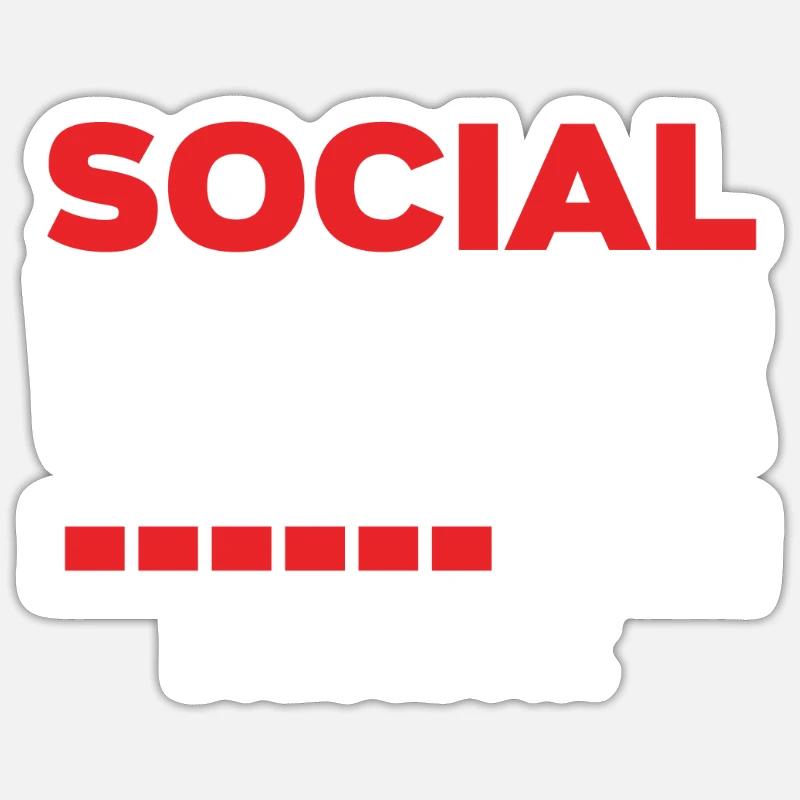 L’assistante sociale est convoquée - Sticker taille S (10 x 10 cm) - blanc mat