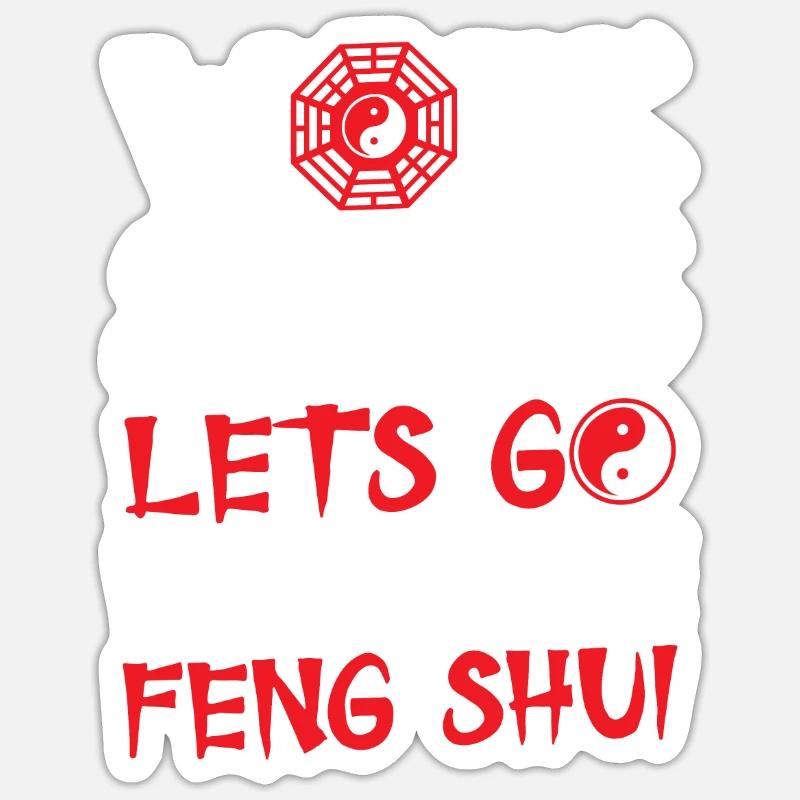 Feng Shui - Sticker taille S (10 x 10 cm) - blanc mat