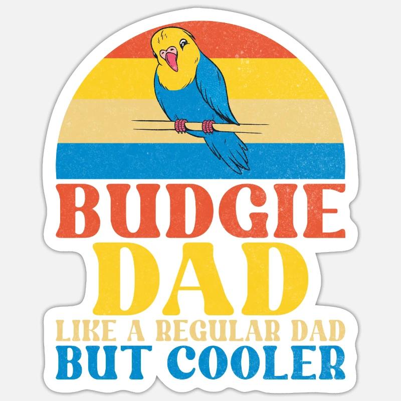 Budgie Gift Sticker size S (10 x 10 cm)