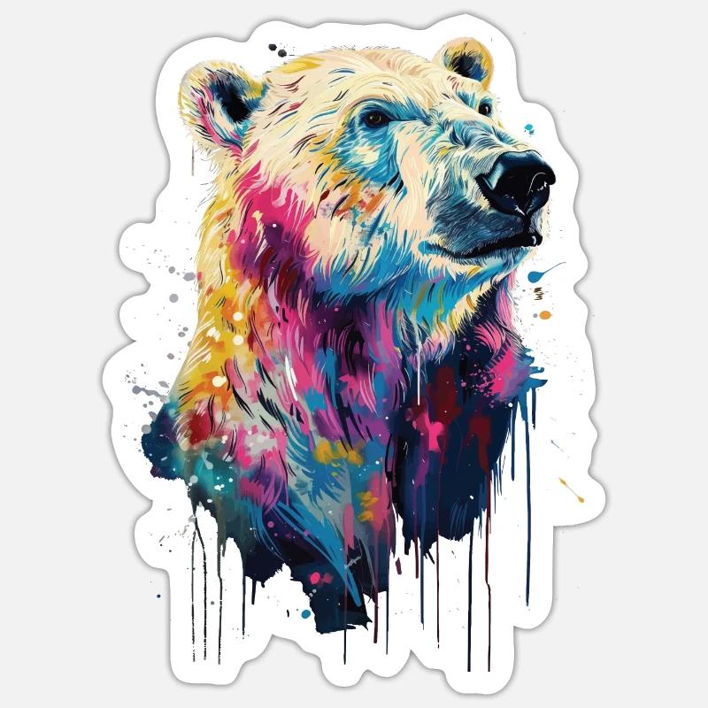 Eisbär Sticker Größe S (10 x 10 cm)
