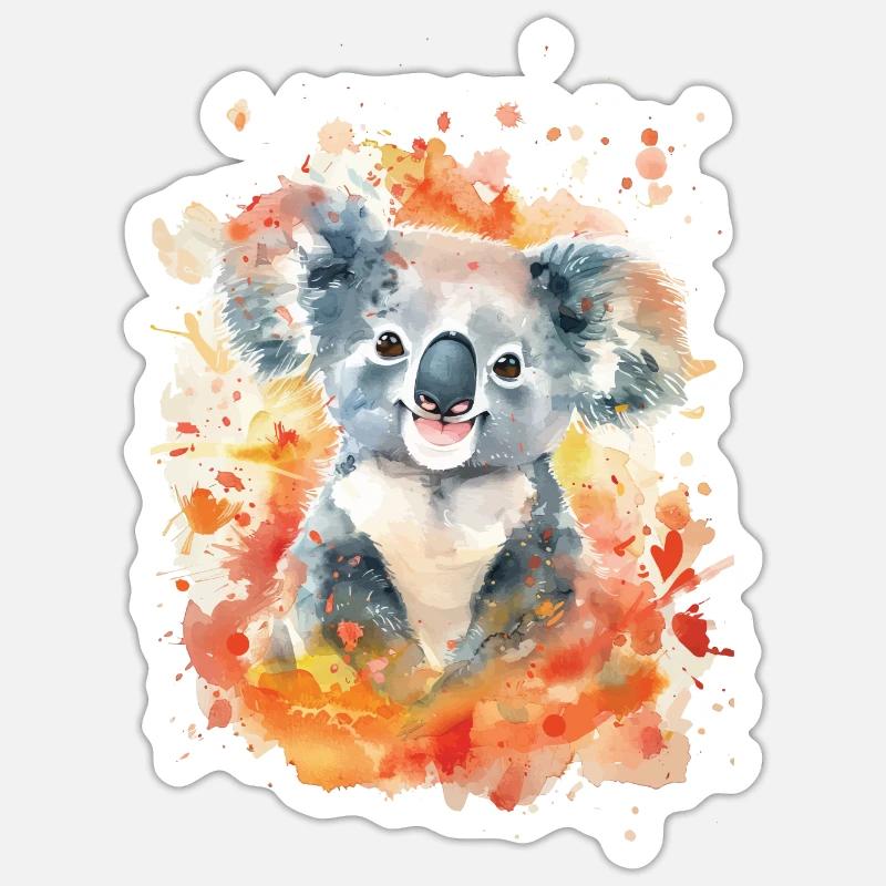 Koala Sticker Größe S (10 x 10 cm)
