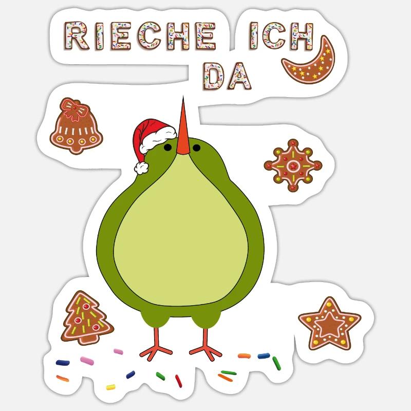 Pfefferkuchen Advent Sticker Größe S (10 x 10 cm)