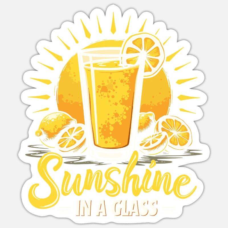 Refreshing Lemonade Vibes: Perfect for Lemonade Sticker size S (10 x 10 cm)
