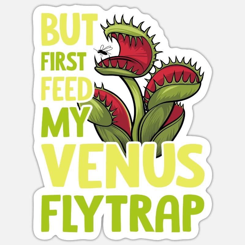 Venus Flytrap Carnivore Plant Design Sticker size S (10 x 10 cm)