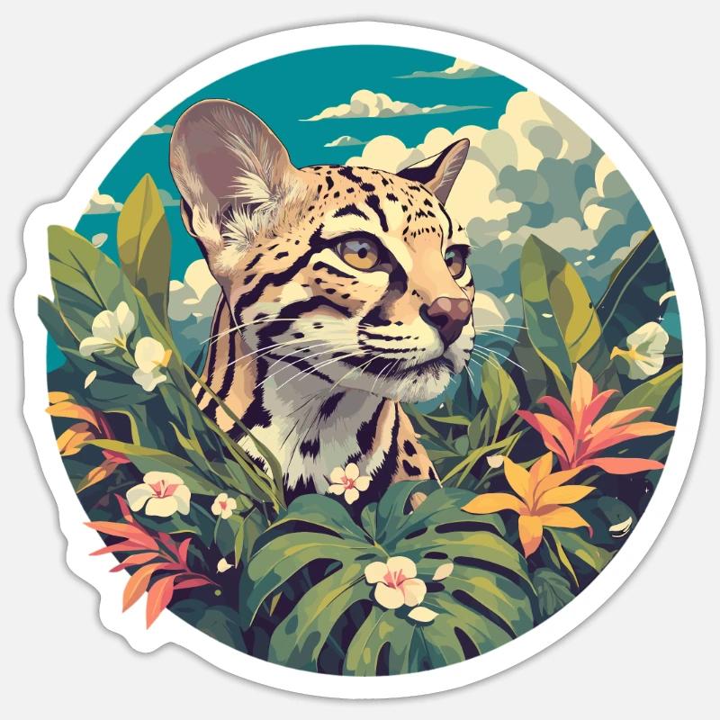 Ocelots Ocelot - Sticker size S (10 x 10 cm) - white matte