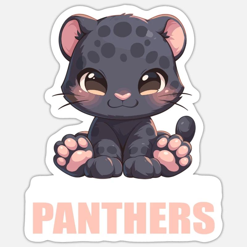 Panthers Panther - Sticker size S (10 x 10 cm) - white matte