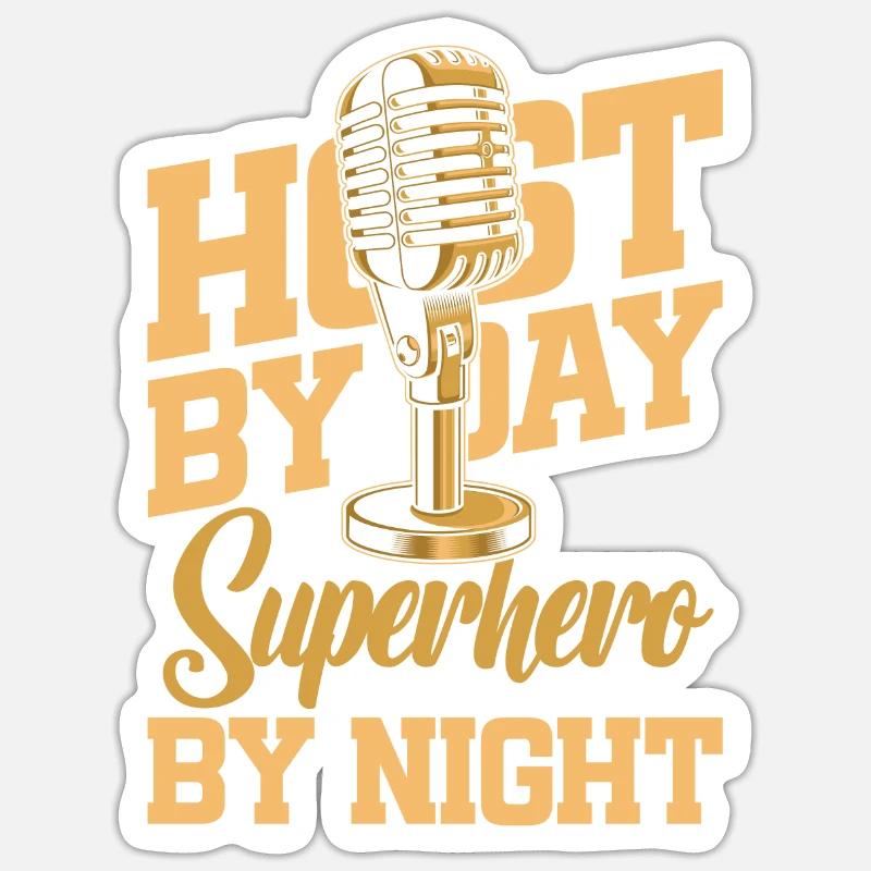 Host - Sticker size S (10 x 10 cm) - white matte