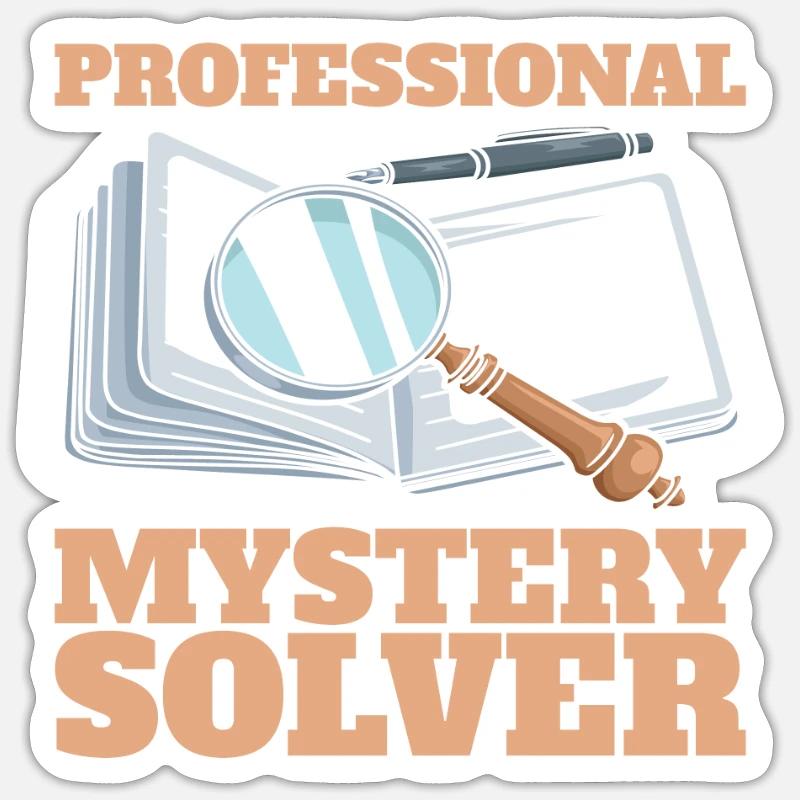 Detective - Sticker size S (10 x 10 cm) - white matte