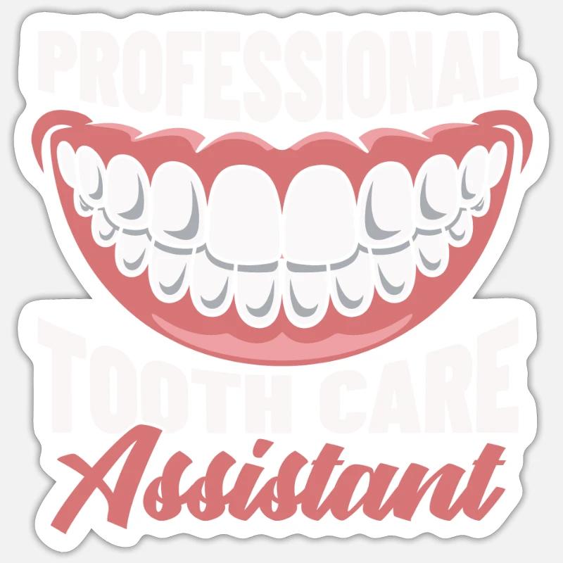 Assistante dentaire Sticker taille S (10 x 10 cm)