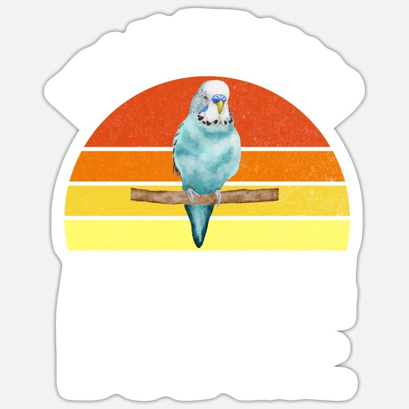 Budgie Gift Sticker size S (10 x 10 cm)